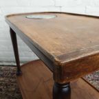 Antieke Warmhoud Tafel (werkend) Warmhoud Plaat Serveerwagen / Antieke Trolley Met Warmhoudplaat thumbnail 9