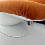 Vintage Space Age Fiberglass Fauteuil Opnieuw Bekleed thumbnail 6