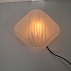 Vintage Muur Of Plafond Lamp Frosted Glas thumbnail 4