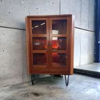 Vintage Teaken Vitrinekast / Hoekkast / Etagere Dyrlund thumbnail 6