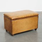 Geweldige Vintage Schapenleren Design Hocker Van Bart Van Bekhoven thumbnail 7