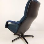Artifort Swivel Chair Blue | F154 Geoffrey Harcourt Bureau thumbnail 4