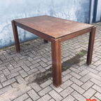 Brutalist Jaren 60 Eetkamerset (uitschuifbare Stafel + 4 Stoelen) thumbnail 21
