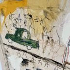 Jean Michel Basquiat, Old Cars 1981, Licensed By Altestar Ny thumbnail 7