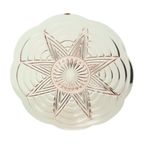 Vintage Art Deco Platte Fruitschaal Roze Geperst Glas thumbnail 3