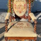 Twisted Leg Antique Side French Chairs thumbnail 3