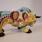 * Porselein Stier Cowparade Stijl Retro Spaarpot thumbnail 6