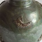 Roger Guerin Art Deco Earthenware Vase, Belgium, 1920S. thumbnail 10