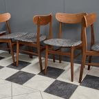 5 Teak Dining Chairs 1960S thumbnail 4