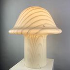 Enormous White Glass Peill And Putzler Mushroom Table Lamp Xxl 1970 thumbnail 4