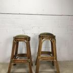 Vintage Tiki Bar Kruk / Tabouret 2 Stuks thumbnail 8