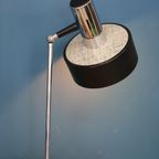 Prachtige Mid Century Tafellamp In Zwart En Chroom - Italie Jaren 60 - Design Bureaulamp thumbnail 2