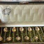 Hardy Freres. Massief Zilveren Koffielepels. 12 Stuks. thumbnail 6