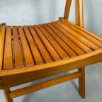 2x Vintage Houten Klapstoelen – Beuk thumbnail 4