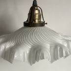 Art Deco Hanglamp Frans Opaline Glas thumbnail 3