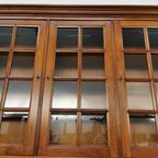 Antieke Vintage Landelijke Boekenkast Buffetkast Wandkast Vitrinekast thumbnail 21