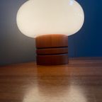 White Opaline Glass Table Lamp By Uluv 1960S thumbnail 8