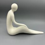 Vintage Abstract Figuur Wit Crème thumbnail 8