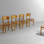 Set Van 6 Deens Mid-Century Eetkamerstoelen Van Rainer Daumiller In Dennenhout, 1960S thumbnail 10