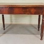 Vintage Antieke Uitschuifbare Tafel, Karttafel thumbnail 3