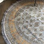 Vloerkleed Grey/beige Persian Look Rond Vintage thumbnail 5