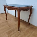 Vintage Keukentafel Eettafel Eetkamertafel Met Marmer Blad thumbnail 3
