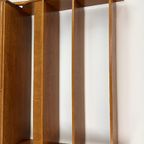 Zweedse Vintage Teak Fineren Boekenkast thumbnail 6