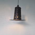 Vintage Metalen Brutalist Hanglamp thumbnail 2