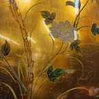 Vintage Chinese Kast Vogels, Bloemen Bladgoud Bohemian Kast / Oosterse Kast / Chinese Cabinet thumbnail 20