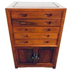 Vintage Chinees Houten Ladekastje Bestekkist 1950’s thumbnail 4