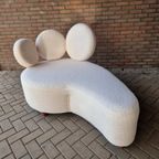 Shaise Longue Bank Nieuw Bekleed Teddy Stof Bank thumbnail 11