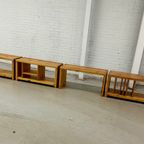 4 X Vintage Aksel Kjersgaard Pine Wood Storage Benches thumbnail 5