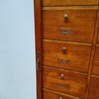 Vintage Houten Notariskast Kleppenkast Apothekerskast thumbnail 14