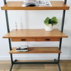 Vintage Modulair, Vrijstaand Wandsysteem, Secretaire Olof Pira thumbnail 11