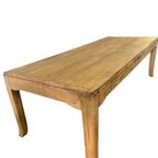 Vintage Xl Houten Tafel In Eik thumbnail 3