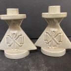 Set Pax Christi Hollands Aardewerk Kandelaren Prijs/set thumbnail 3