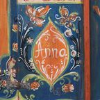 Antieke Beschilderde Bruidskast 1789 thumbnail 13