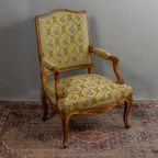 Antieke Louis Xv Fauteuil, Prachtige Conditie thumbnail 2