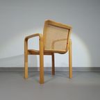 Beech Wood And Webbing Side Chair By Olivo Pietro, Italy, 1970s thumbnail 9