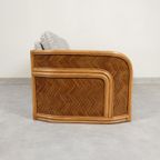 Sofa 2-Zit Bamboo And Rattan Met Grafisch Patroon thumbnail 4