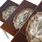 Vintage Nesttafels Tegeltafels Adri Belarti Set Van 3 Chroom Keramiek thumbnail 3