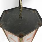Art Deco Hanglamp Met 6 Glasplaatjes thumbnail 15