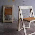 Vintage Folding Chair With Mesch Seating thumbnail 8