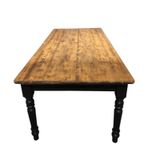 Grote Eettafel, Houten Tafel Zwart Onderstel thumbnail 7