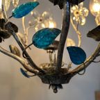 Banci Firenze Design Kroonluchter Hanglamp Blauwe Details thumbnail 5