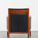 Schuitema Art Deco Design Fauteuil Uit De Decoforma Serie Met Zwart Leer thumbnail 13