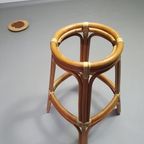 3 X Bamboo Stool With Leather Laces / 70s. thumbnail 9