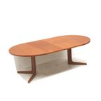 Grote Vintage Verlengbare Ovalen Eettafel Van Glostrup Gemaakt In De Jaren ’60 thumbnail 6