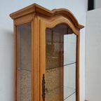 Antieke Vintage Houten Vitrinekast Wandkast Servieskast Kast thumbnail 17