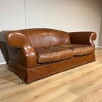 Chesterfield Look 3 Zits Bank + Fauteuil - Bruin - Leder thumbnail 7